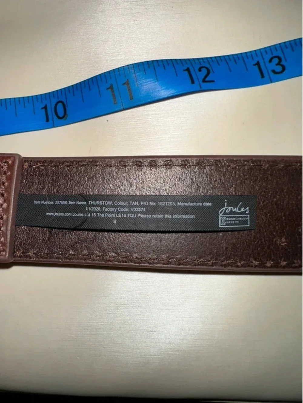 Genuine Vintage Leather Belt British UK Earthcore Joules S